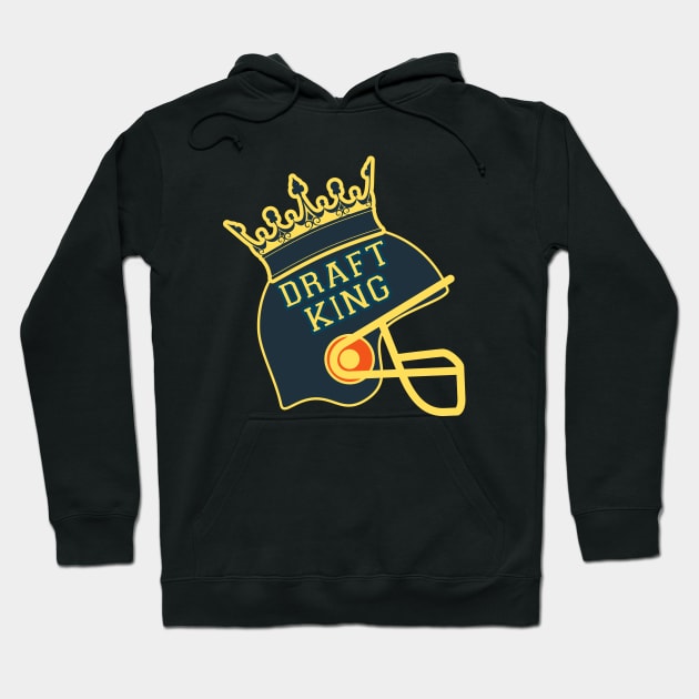 Fantasy Football.Draft King Hoodie by FullOnNostalgia